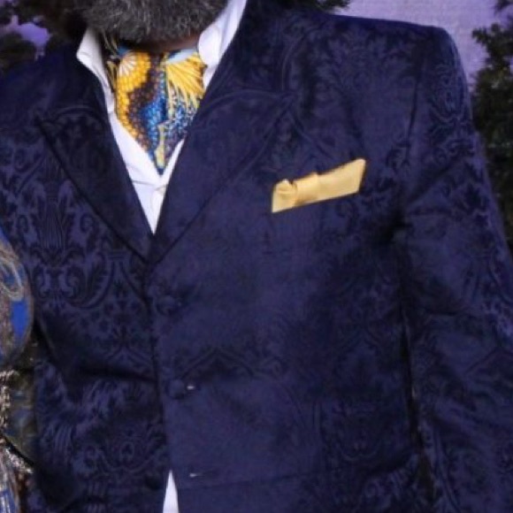Mens 3/4 length blue vintage peak lapel. Technical may be a morning coat - Picture 7 of 7